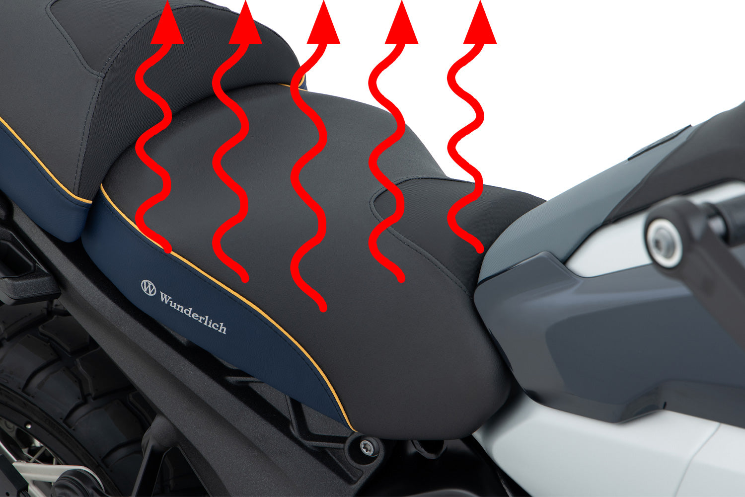 Wunderlich AKTIVKOMFORT Rider Seat with Smart Plug & Play Seat Heating R 1300 GS-13110-005