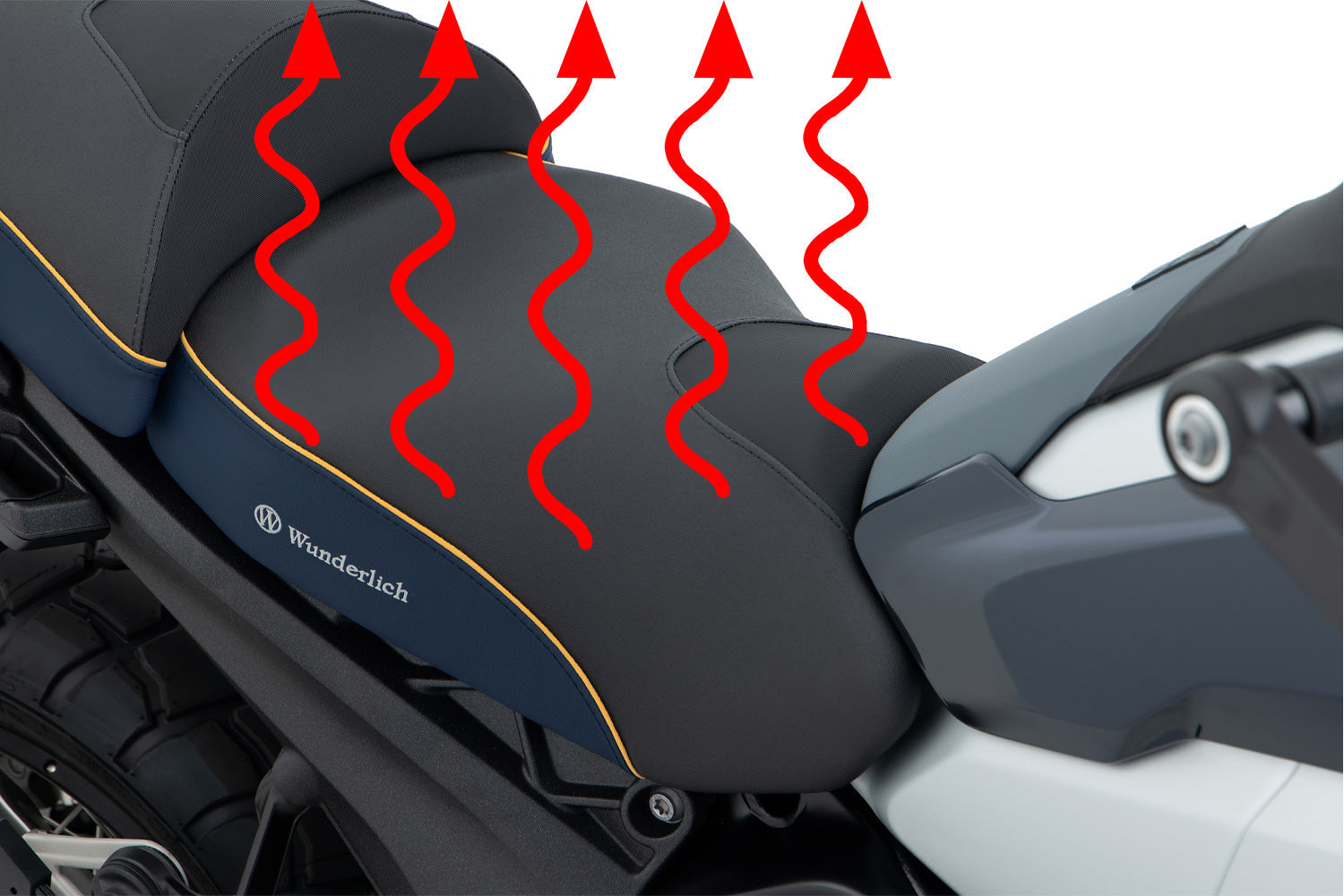 Wunderlich AKTIVKOMFORT Rider Seat with Smart Plug & Play Seat Heating R 1300 GS-13112-005