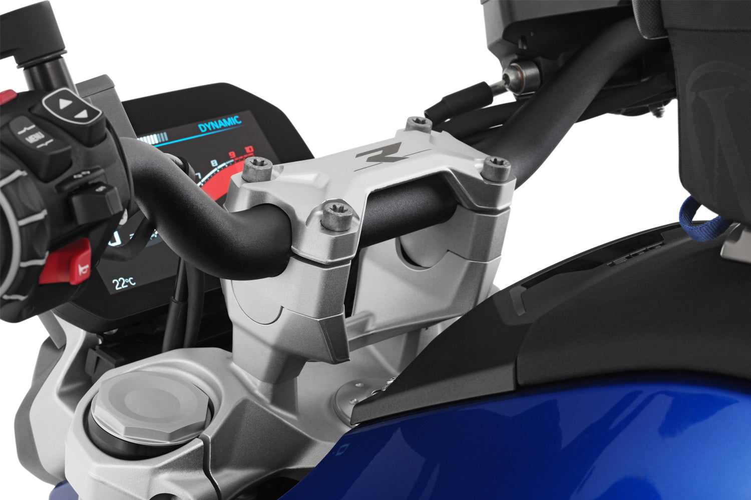Wunderlich ERGO Handlebar Riser R 1300 R for models without BMW sat nav-15300-000
