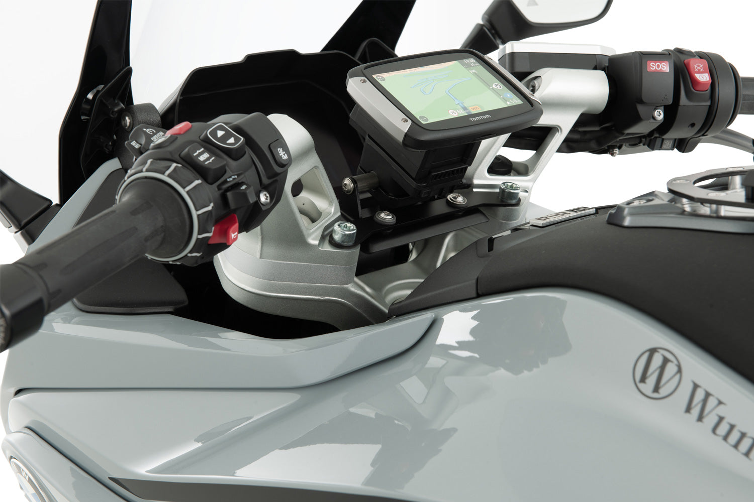 Wunderlich Handlebar Riser ERGO R 1300 RS with original BMW navigation system-15310-100