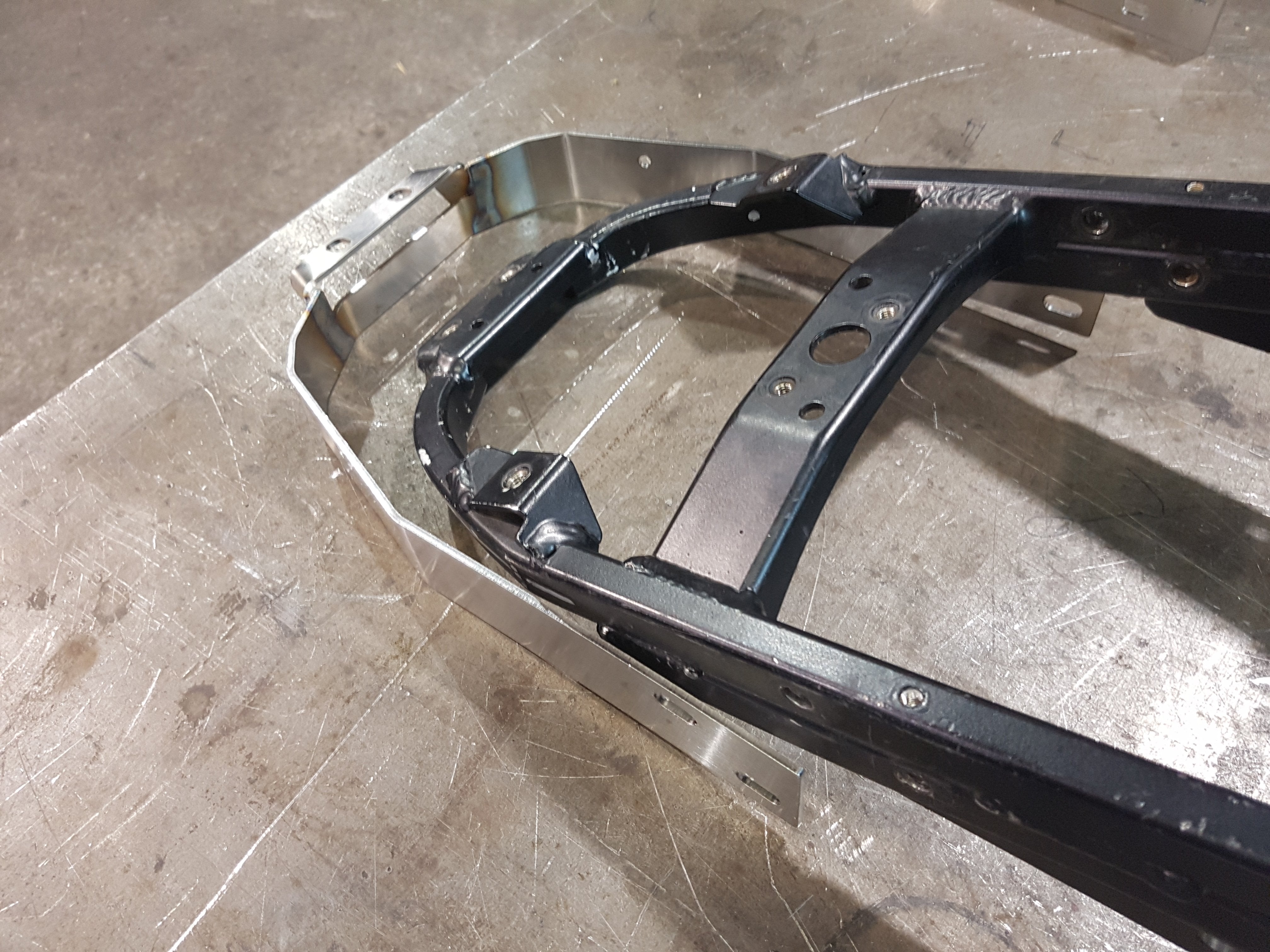 SubStraight SE for KTM 950SE/SM Subframe Reinforcing Brace