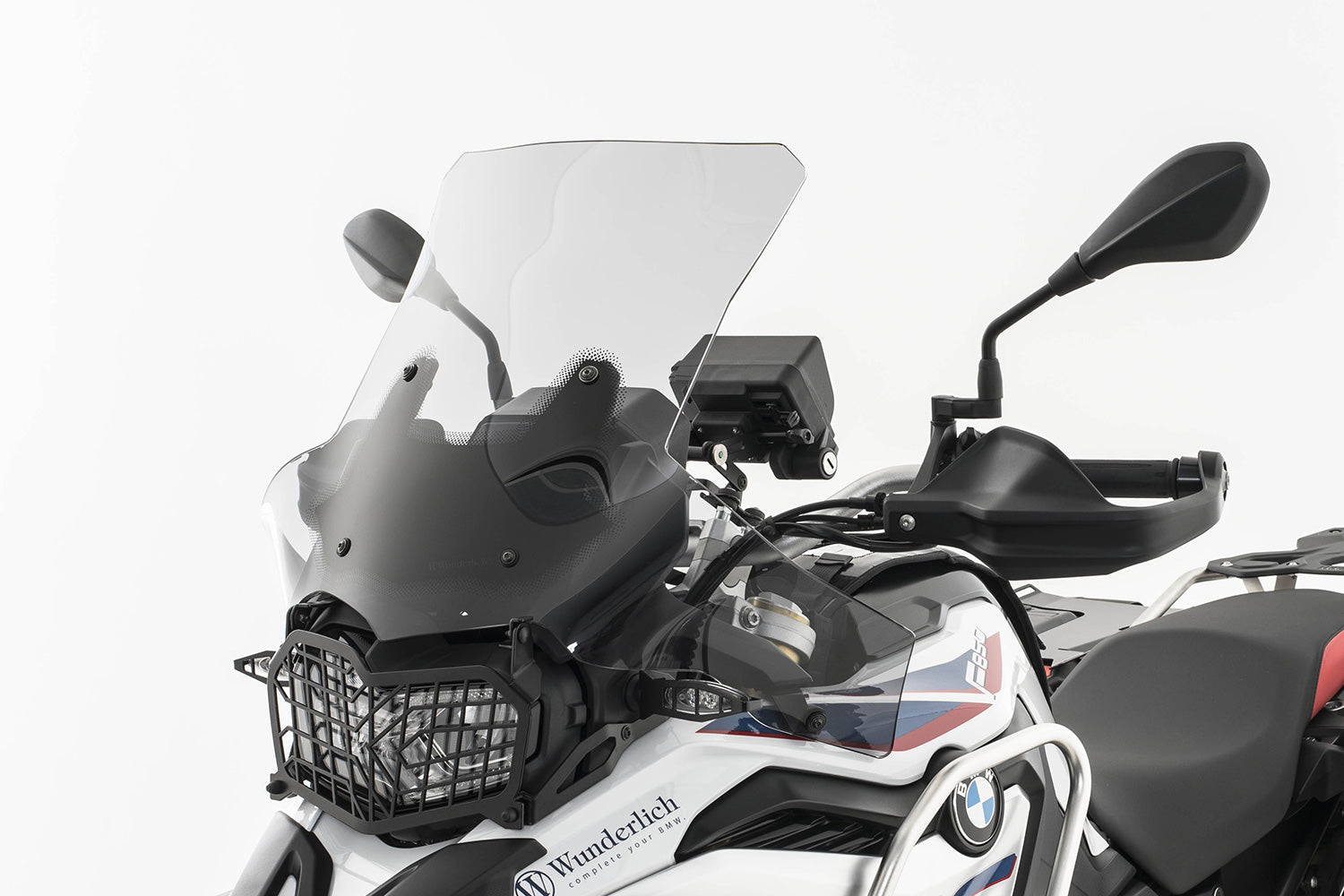 Wunderlich windshield »EXTREME« extremely long bracket, transparent