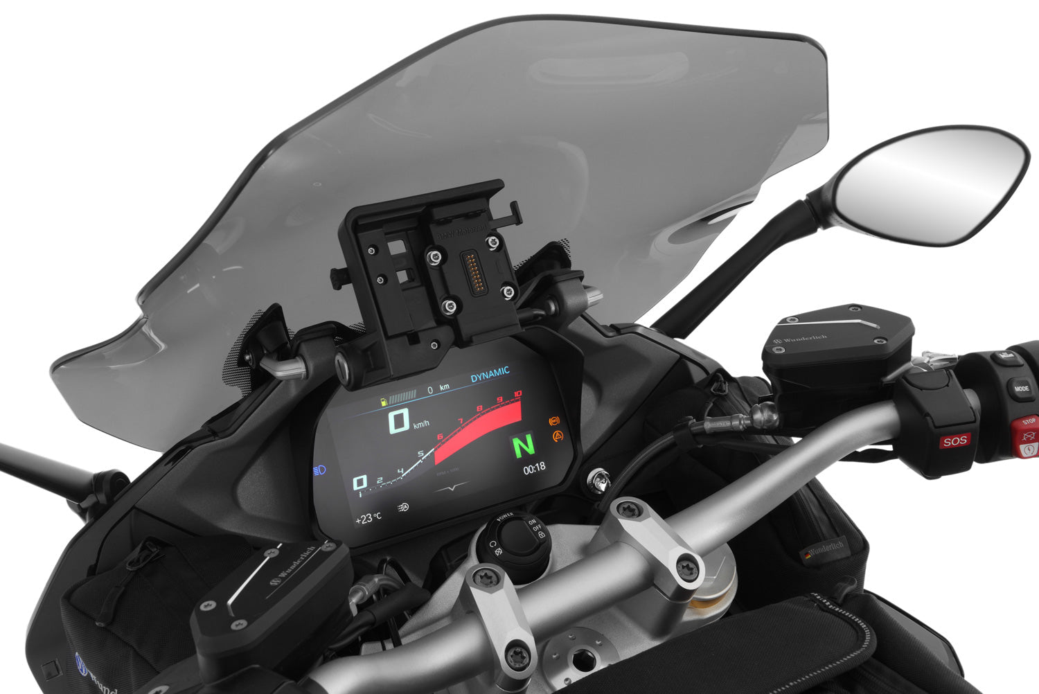 Positions the navigation device in the natural line of sight for ergonomically visibility and operability, making your ride more relaxed.