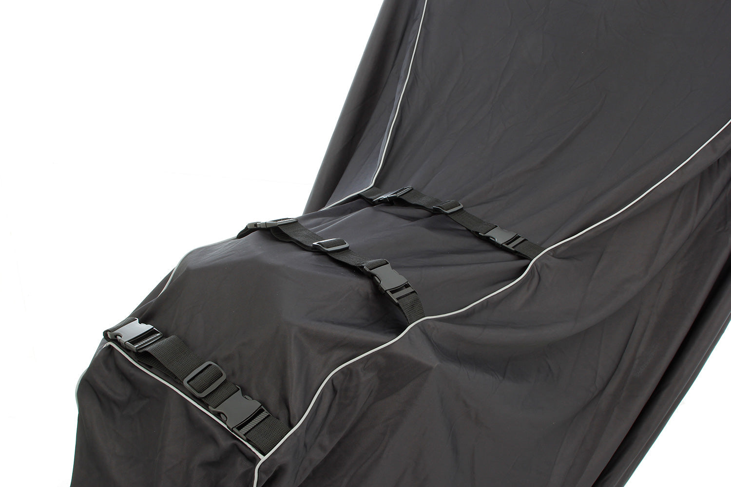This exclusive tarpaulin is customised to fit your model.