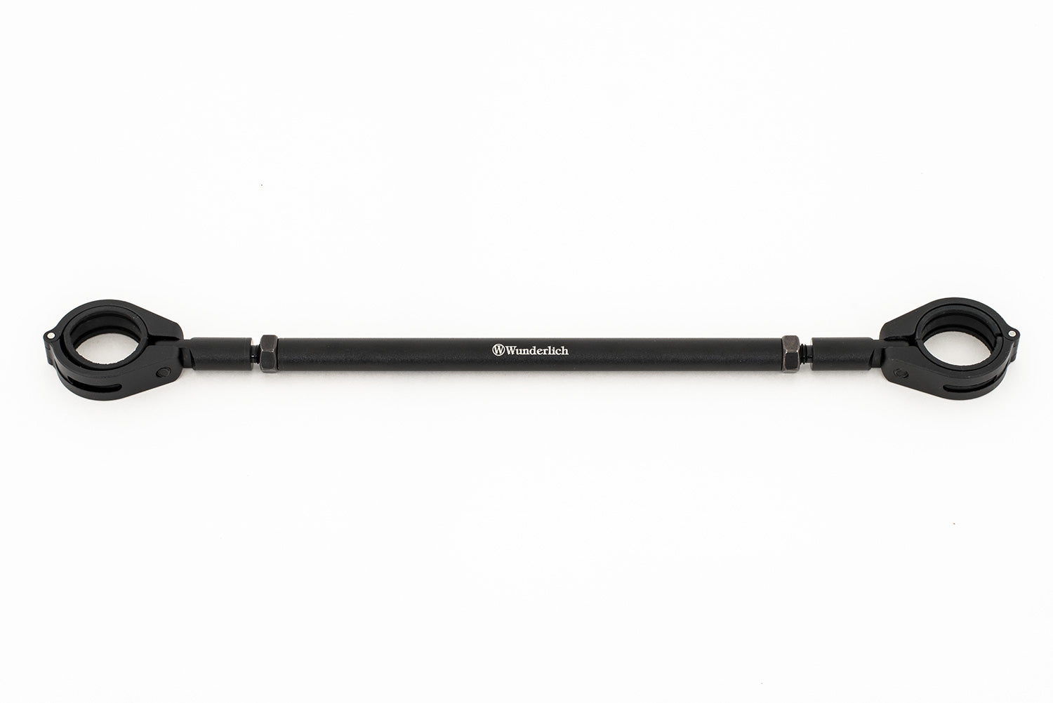 Silver-colored handlebar center strut for BMW made of aluminum