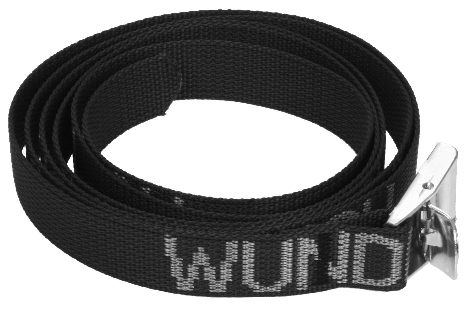 Strong woven Wunderlich nylon strap with metal buckle for a safe hold and simple use.