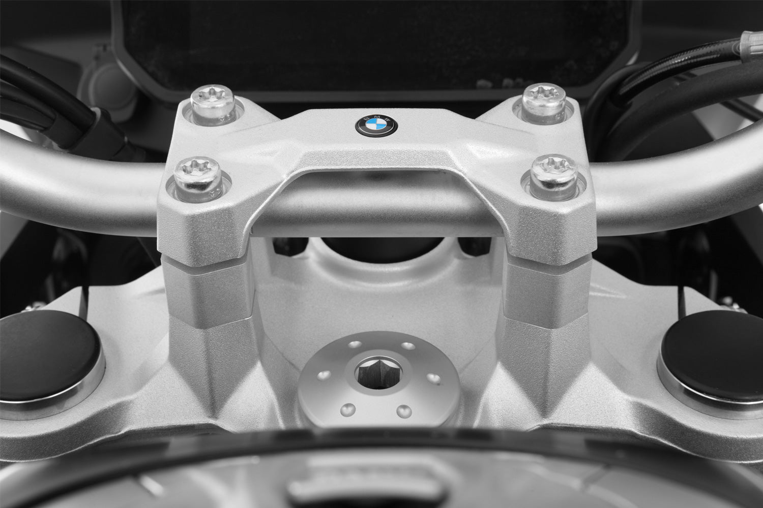 Wunderlich “ERGO” handlebar riser for models without a BMW sat nav F 750 GS / F 800 GS - complete your BMW ✔ Premium components ✔