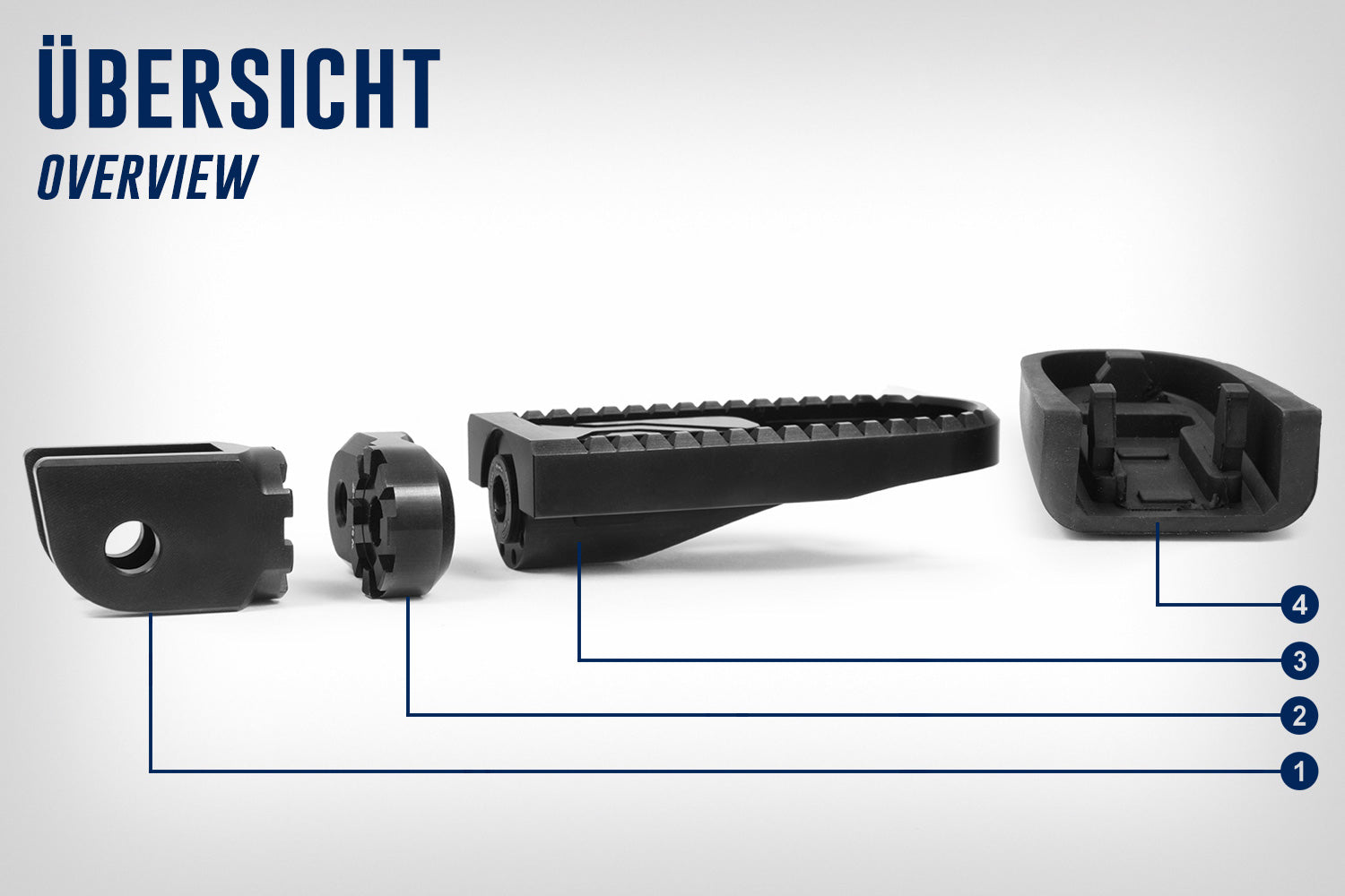 Wunderlich Vario footrest EVO1 (pair) for BMW R 1200 GS