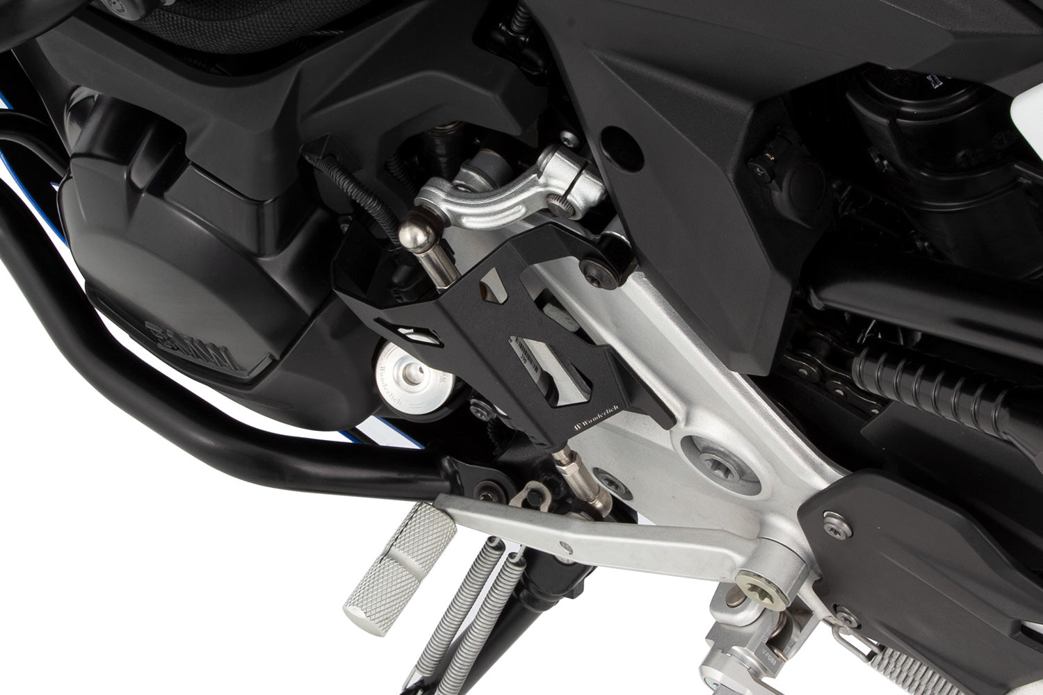 Solid mechanical protection of the shift assistant for the F 900