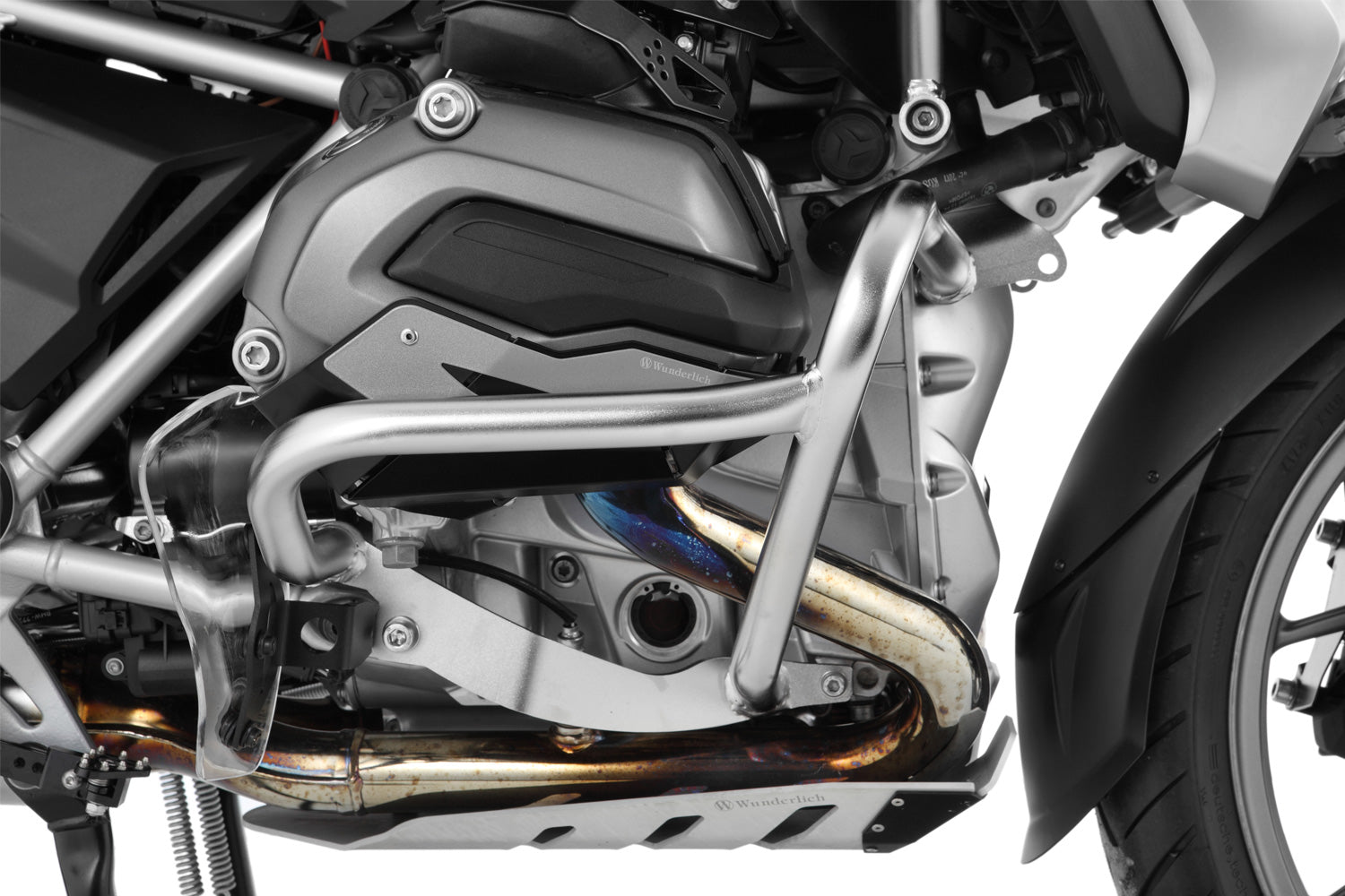 Wunderlich engine protection bar, perfect protection for the cylinders and valve covers of the BMW R 1200 GS/R/RS LC