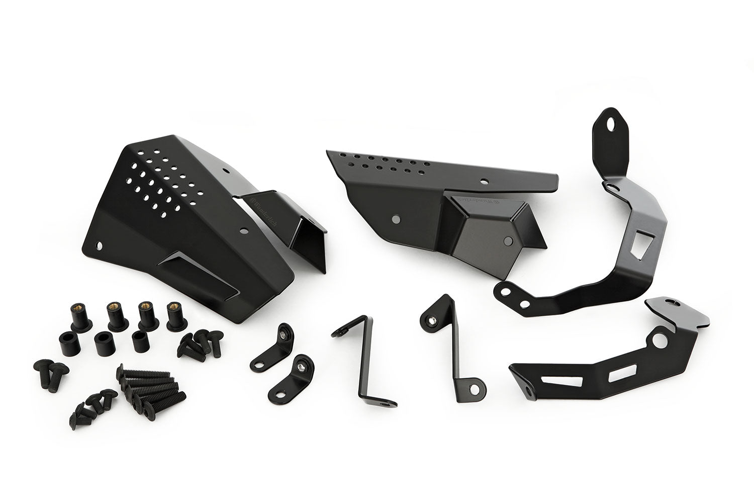 Reliable protection for vulnerable line connections, connectors, the throttle sensor and the injector tube