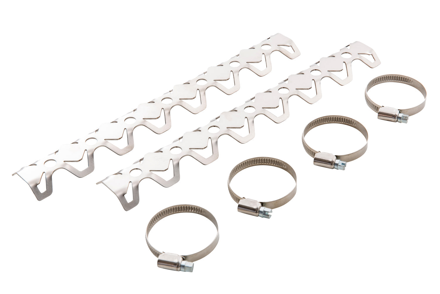 The protector for the R 1200 GS exactly matches the round radius of the header pipe assembly, made from aluminium.