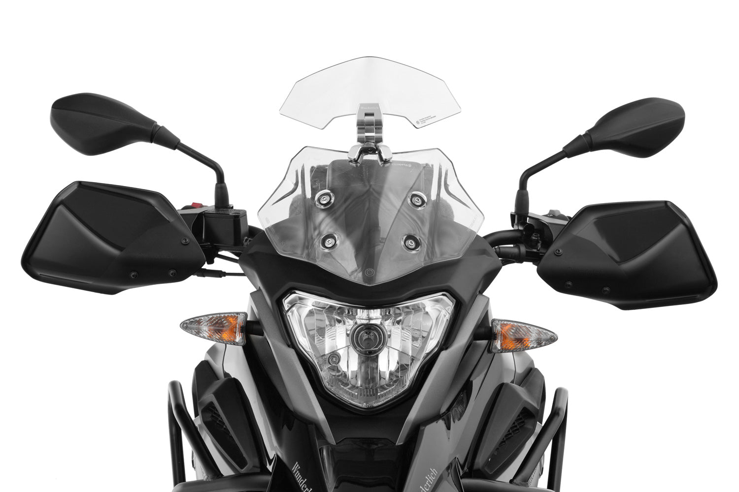 These hand guards offer maximum protection from cold, rain, or dirt.