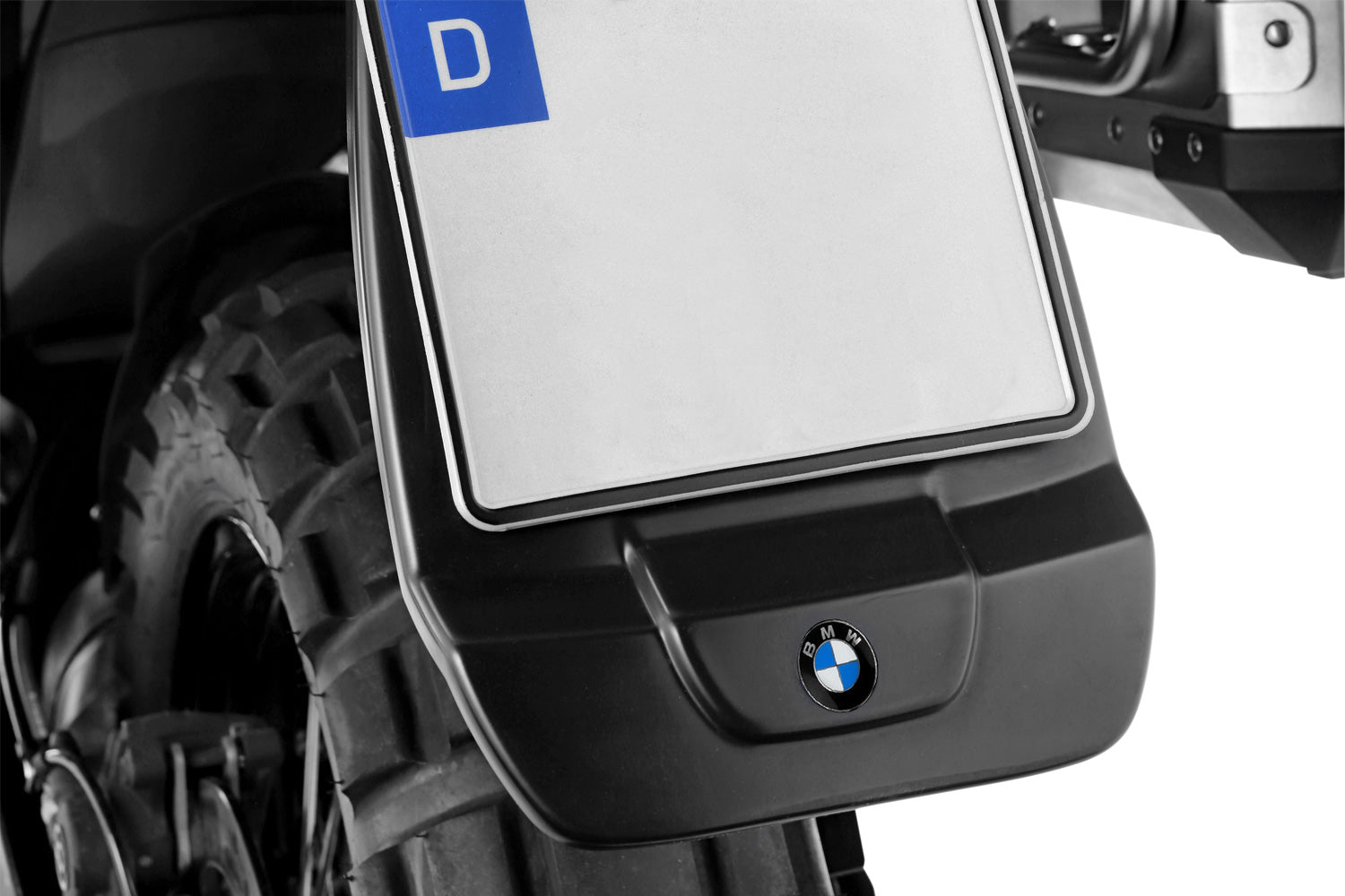 Wunderlich »EXTENDA FENDER« for rear with BMW emblem - The perfect splash guard for the BMW R1200GS LC