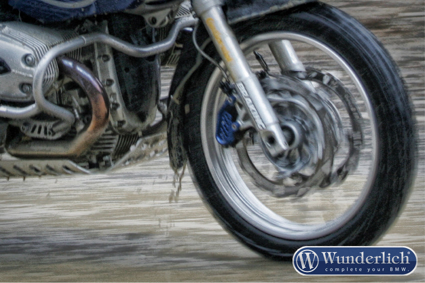 Wunderlich »EXTENDA FENDER« for BMW R 1200/1250 GS LC, protecs the headers and the engine from demage and dirt.