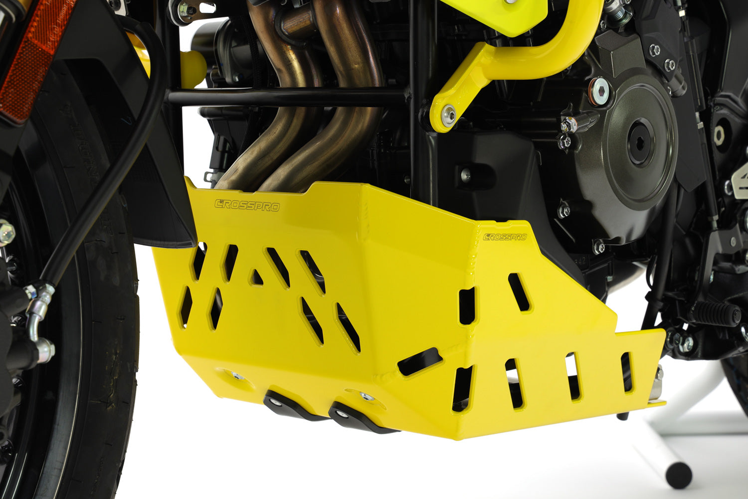 Crosspro - Aluminum Trail Engine Guard For Suzuki DE 800 V-Strom-Yellow