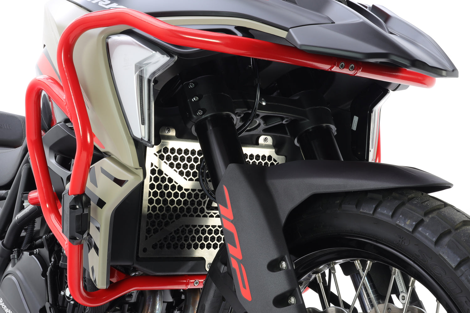 Crosspro - Aluminum Trail Crash Bar For Benelli TRK 702 X-Red