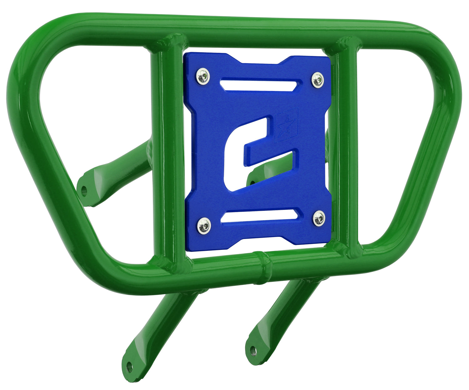 Crosspro - Front Bumper CR01 For Suzuki LT-R 450-Green Tube / Blue Plate