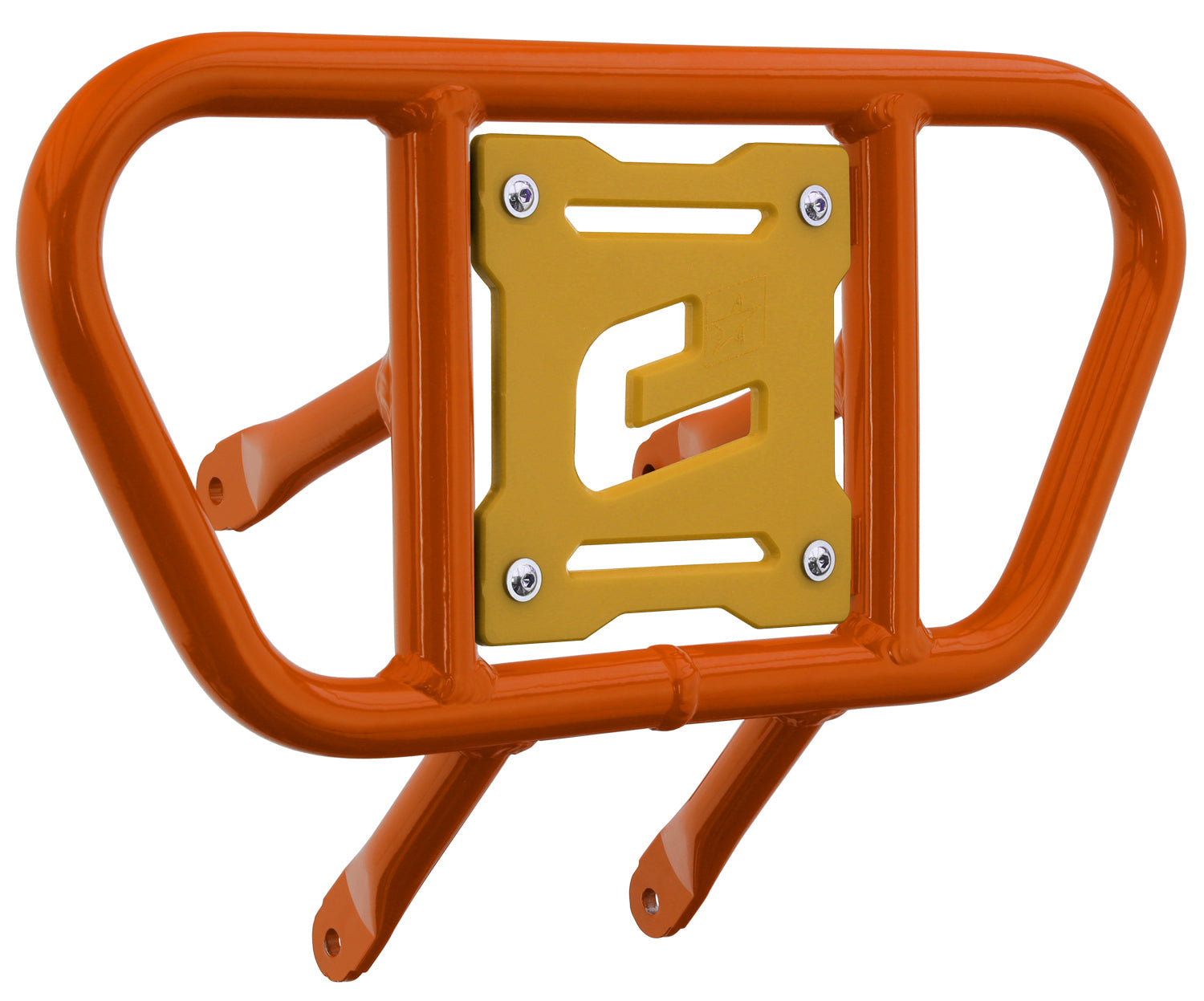 Crosspro - Front Bumper CR01 For Suzuki LT-R 450-Orange Tube / Yellow Plate