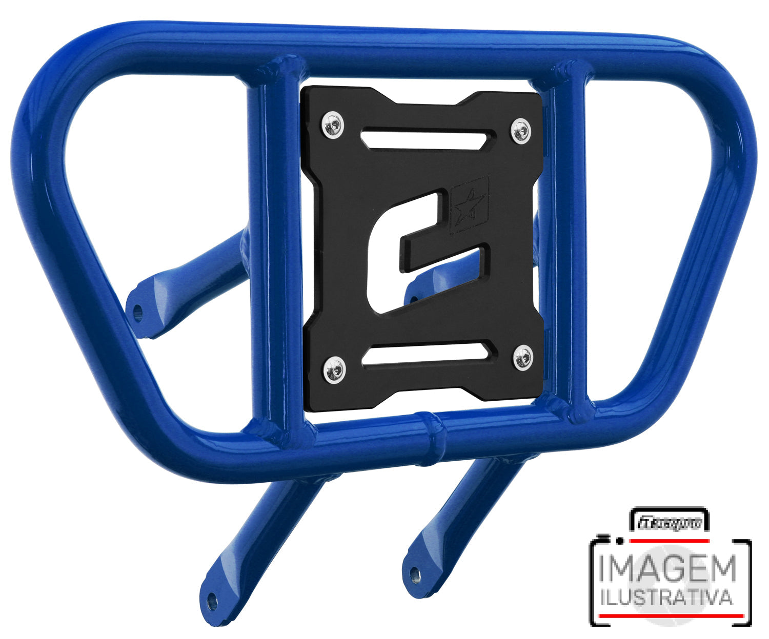 Crosspro - Front Bumper CR01 For Yamaha YFZ 450-Blue Tube / Black Plate