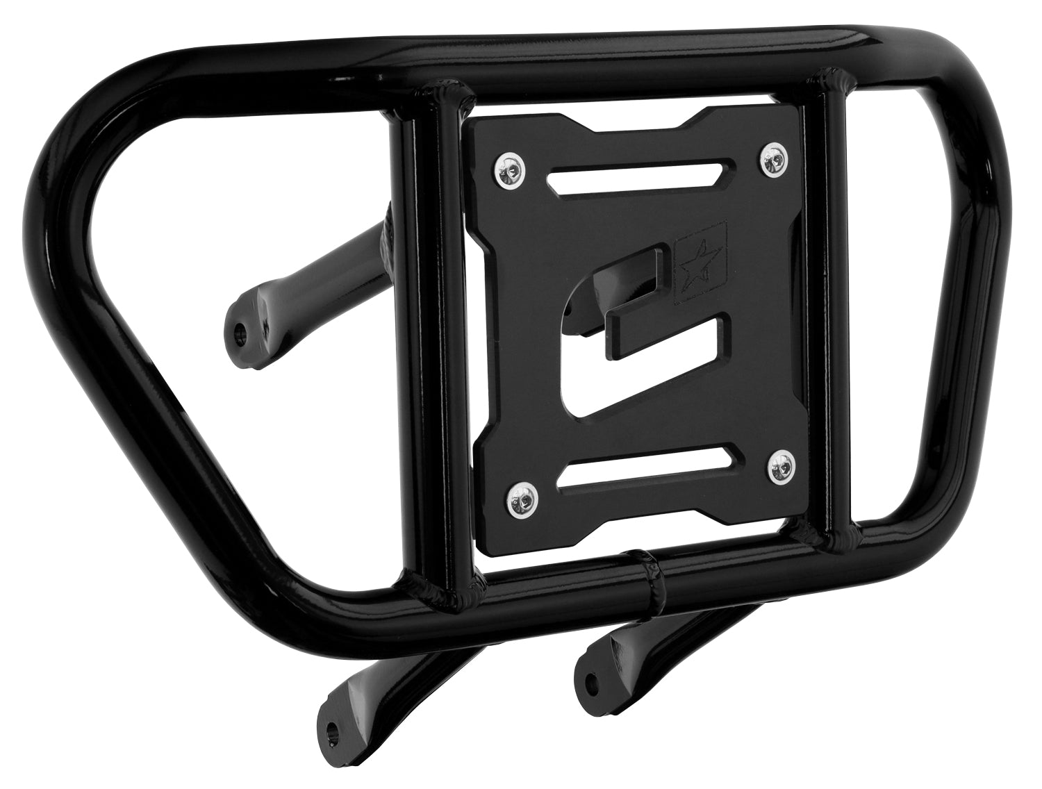 Crosspro - Front Bumper CR02 For Suzuki LT-R 450-Black Tube / Black Plate