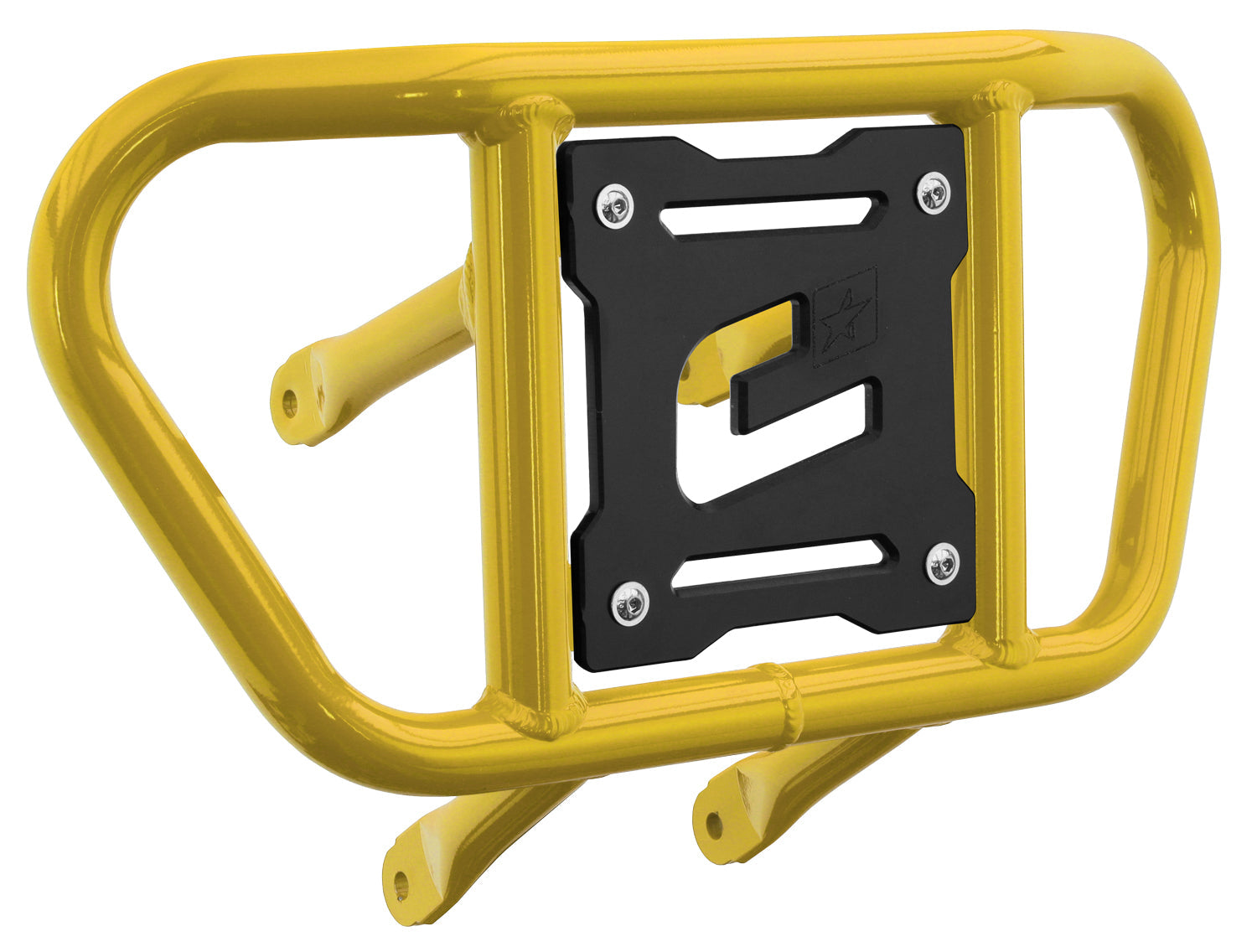 Crosspro - Front Bumper CR02 For Suzuki LT-R 450-Yellow Tube / Black Plate