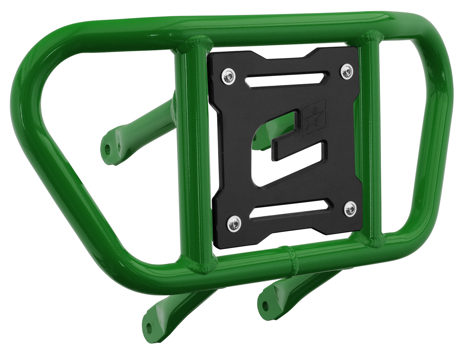 Crosspro - Front Bumper CR02 For Suzuki LT-R 450-Green Tube / Black Plate