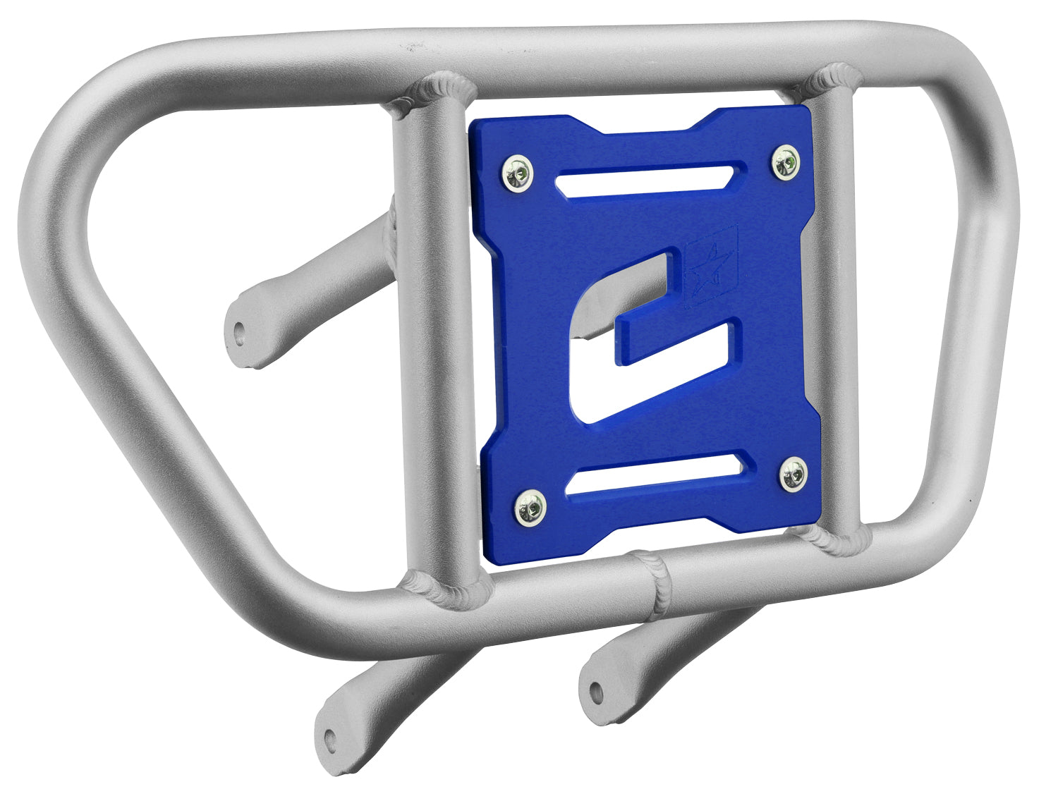 Crosspro - Front Bumper CR02 For Suzuki LT-R 450-Ice Polish Tube / Blue Plate