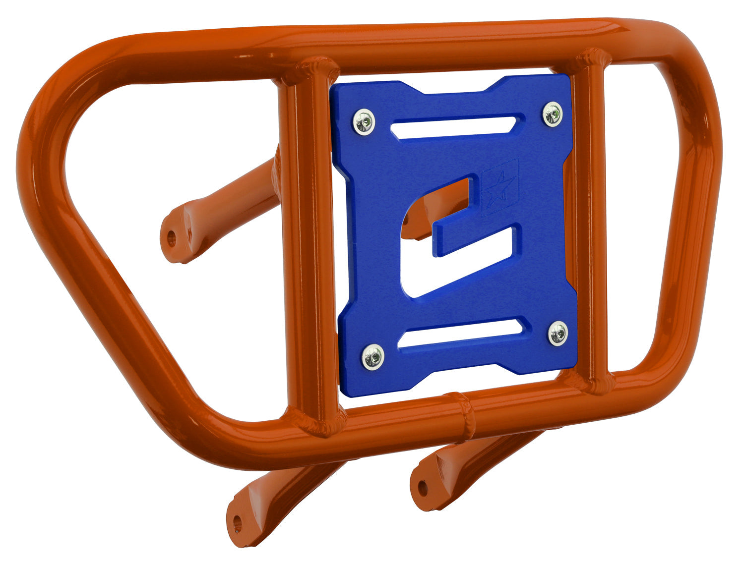 Crosspro - Front Bumper CR02 For Suzuki LT-R 450-Orange Tube / Blue Plate