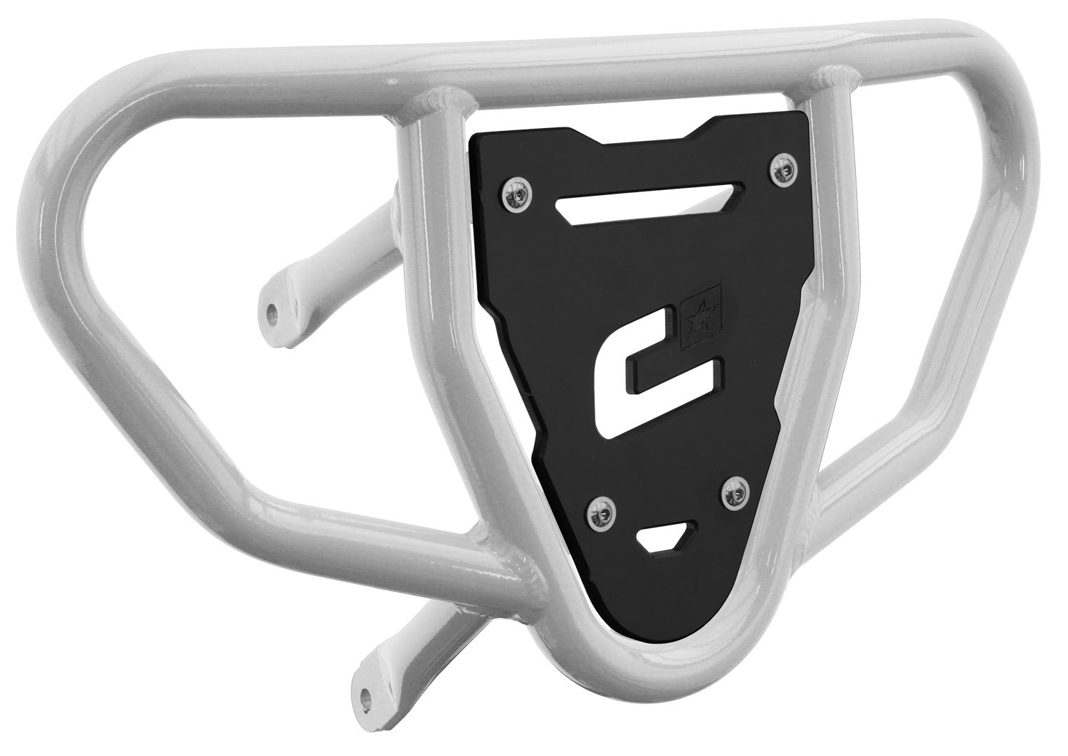 Crosspro - Front Bumper CR03 For Suzuki LT-R 450-White Tube / Black Plate