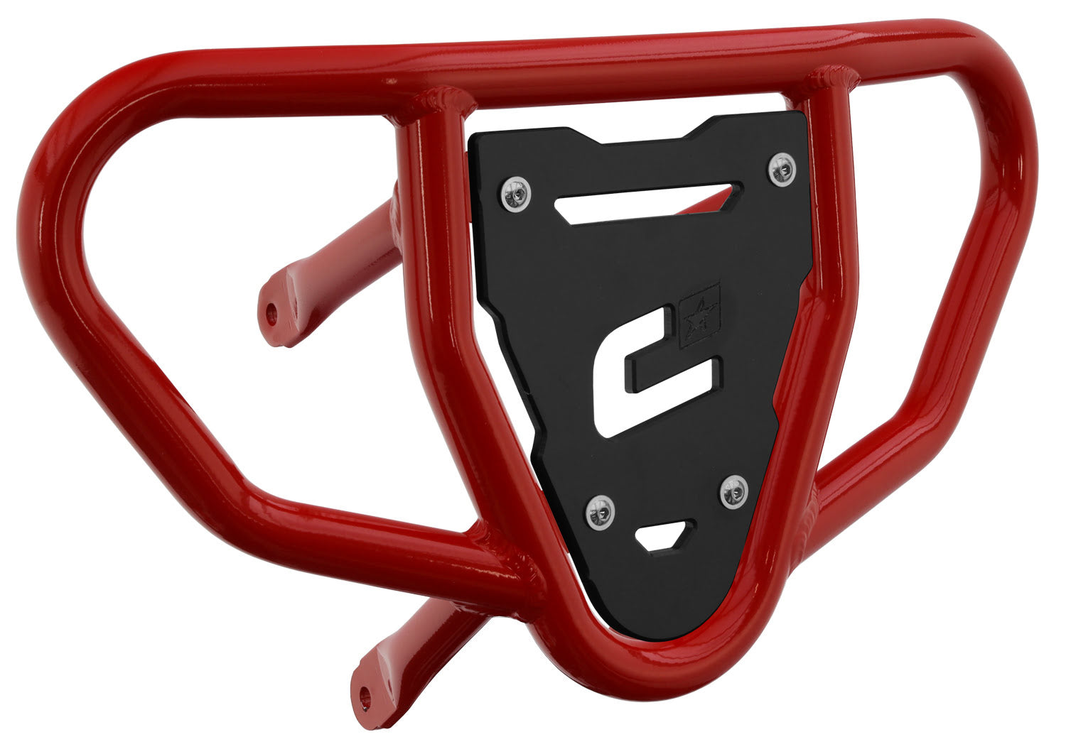 Crosspro - Front Bumper CR03 For Suzuki LT-R 450-Red Tube / Black Plate