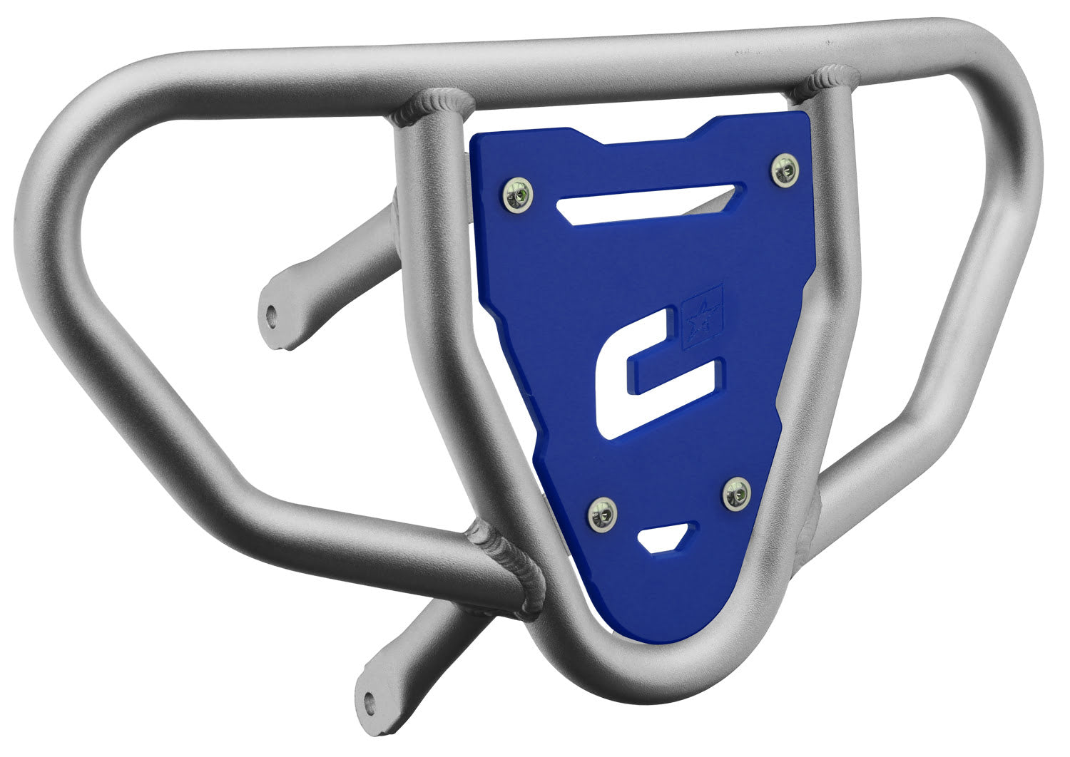 Crosspro - Front Bumper CR03 For Suzuki LT-R 450-Ice Polish Tube / Blue Plate
