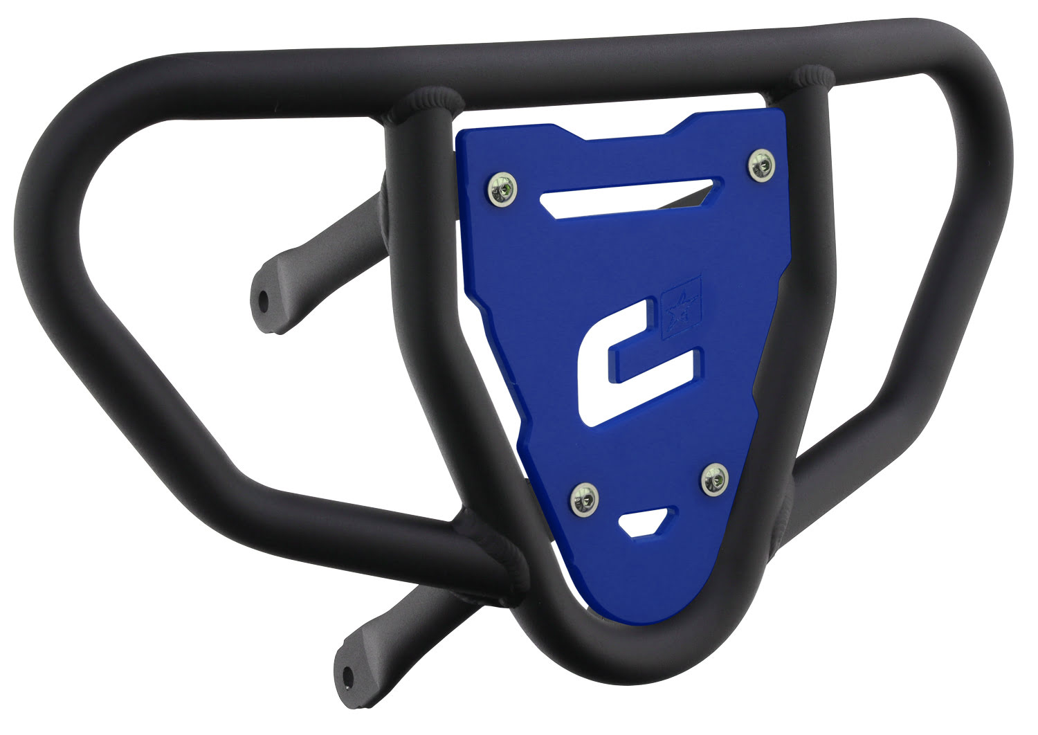 Crosspro - Front Bumper CR03 For Suzuki LT-R 450-Textured Black Tube / Blue Plate