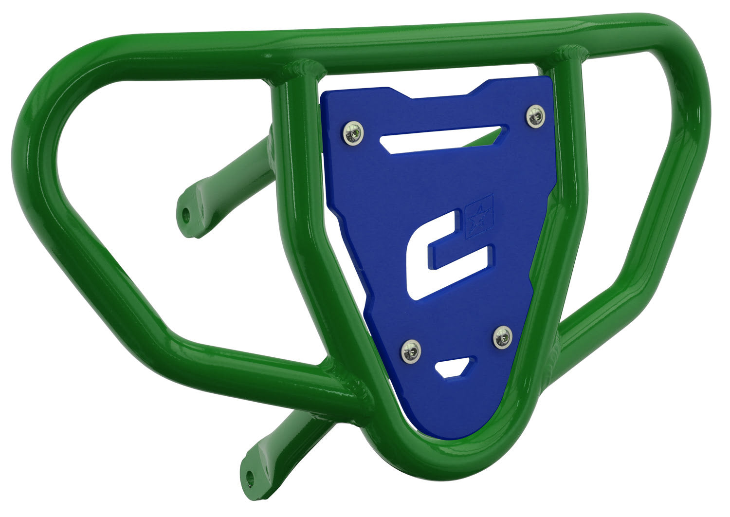 Crosspro - Front Bumper CR03 For Suzuki LT-R 450-Green Tube / Blue Plate