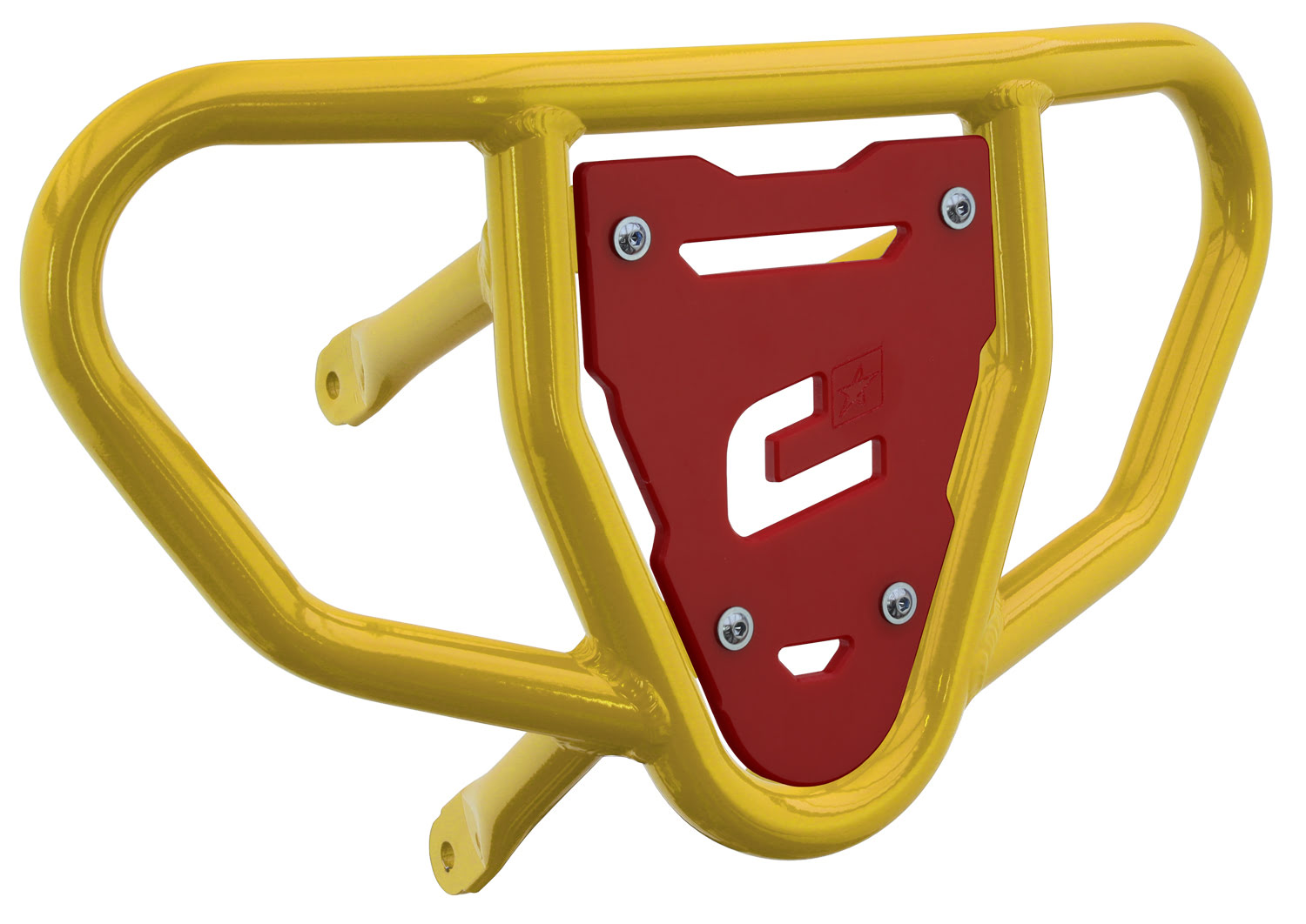 Crosspro - Front Bumper CR03 For Suzuki LT-R 450-Yellow Tube / Red Plate