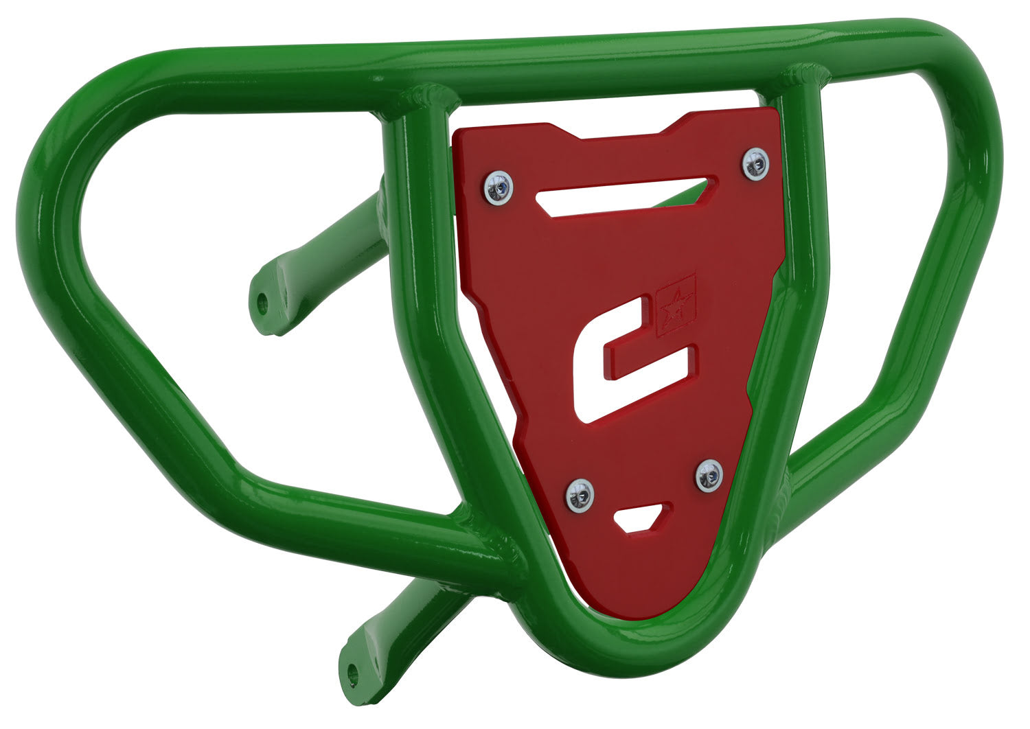 Crosspro - Front Bumper CR03 For Suzuki LT-R 450-Green Tube / Red Plate