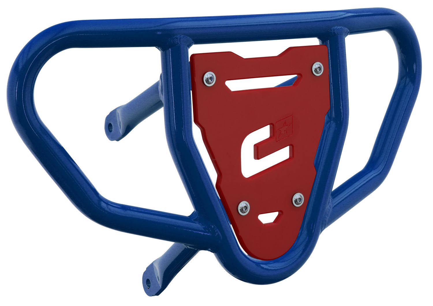 Crosspro - Front Bumper CR03 For Suzuki LT-R 450-Blue Tube / Red Plate