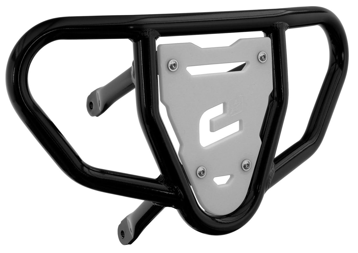 Crosspro - Front Bumper CR03 For Suzuki LT-R 450-Black Tube / White Plate
