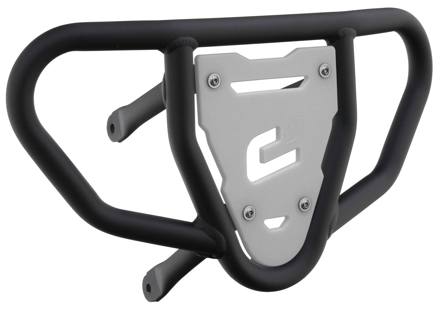 Crosspro - Front Bumper CR03 For Suzuki LT-R 450-Textured Black Tube / White Plate