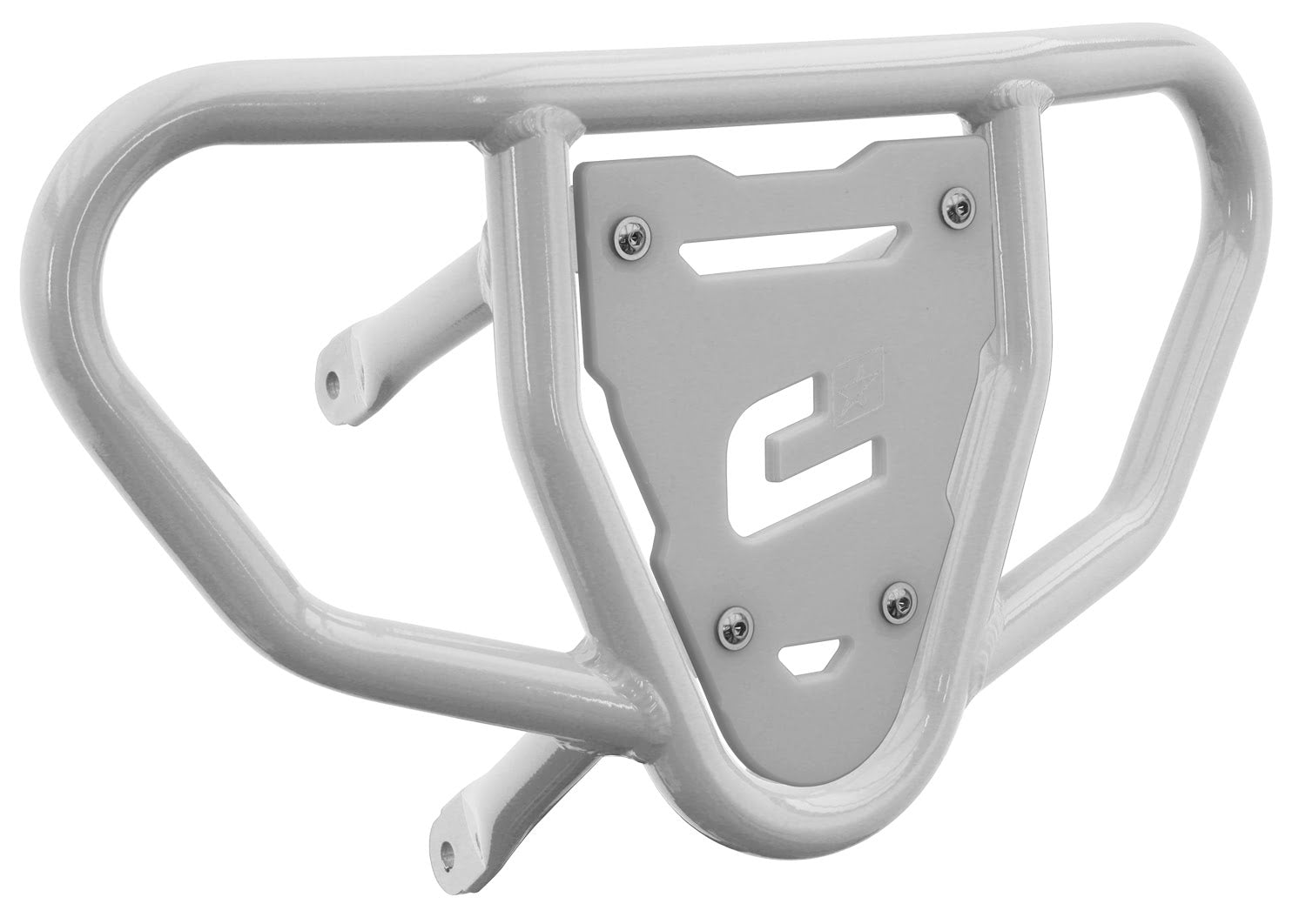 Crosspro - Front Bumper CR03 For Suzuki LT-R 450-White Tube / White Plate