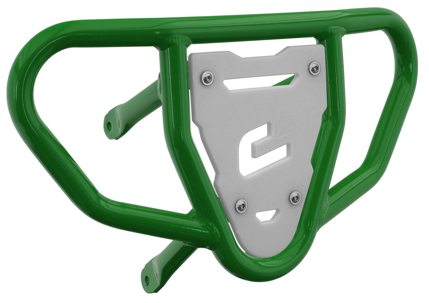 Crosspro - Front Bumper CR03 For Suzuki LT-R 450-Green Tube / White Plate