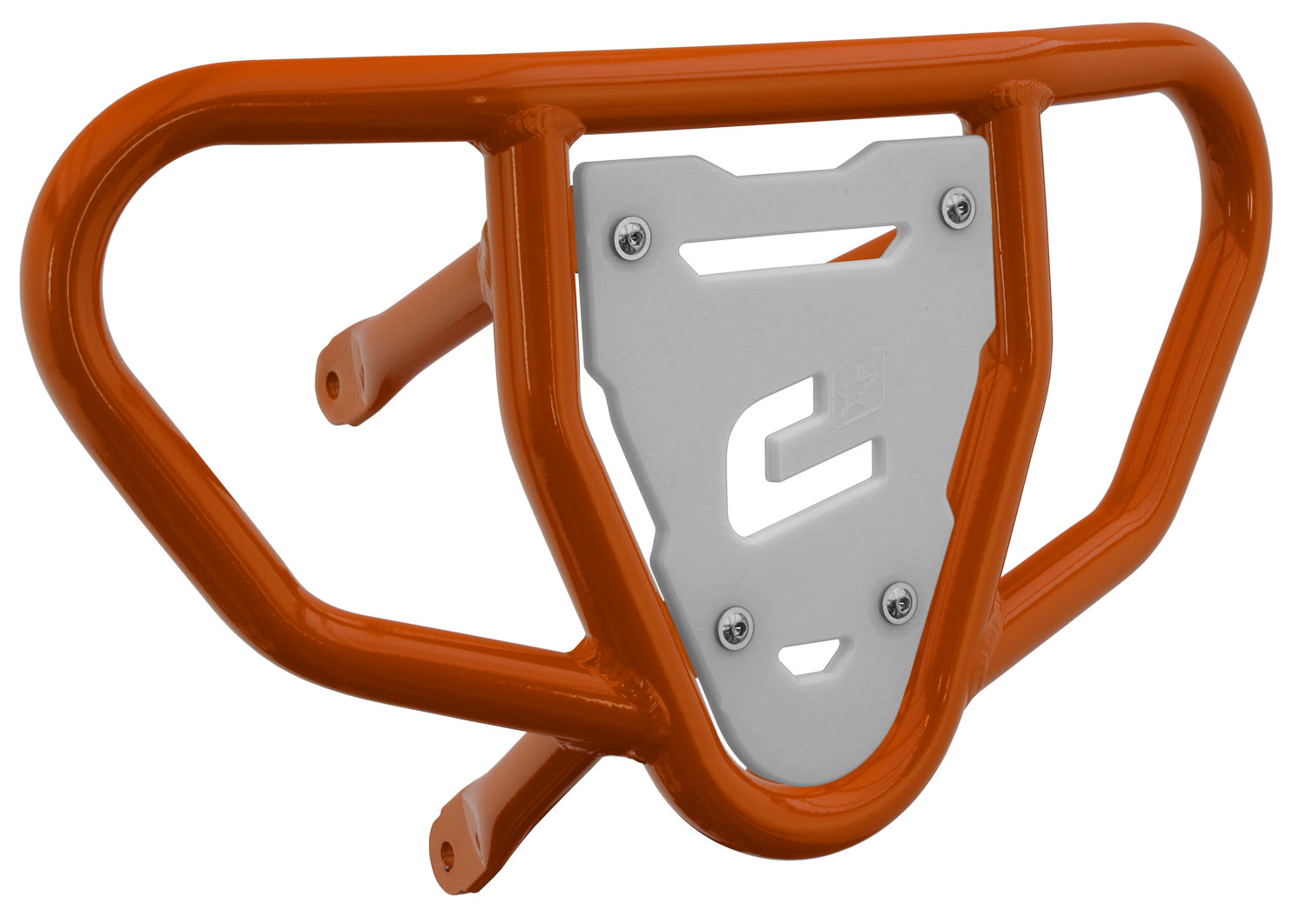 Crosspro - Front Bumper CR03 For Suzuki LT-R 450-Orange Tube / White Plate