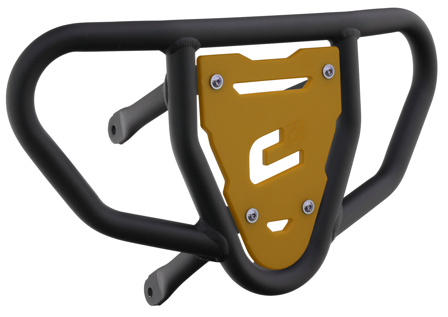Crosspro - Front Bumper CR03 For Suzuki LT-R 450-Textured Black Tube / Yellow Plate