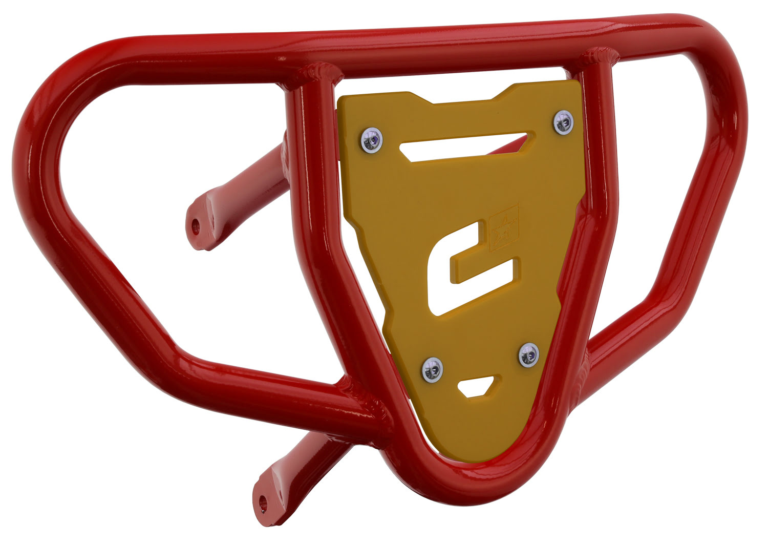 Crosspro - Front Bumper CR03 For Suzuki LT-R 450-Red Tube / Yellow Plate