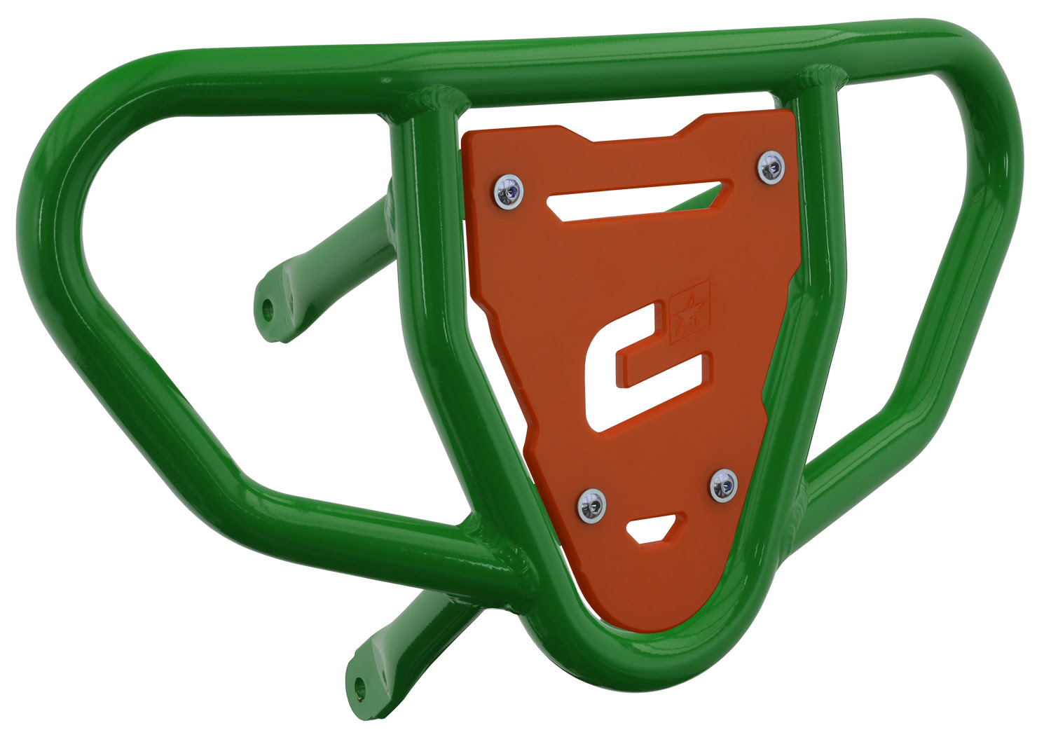 Crosspro - Front Bumper CR03 For Suzuki LT-R 450-Green Tube / Orange Plate