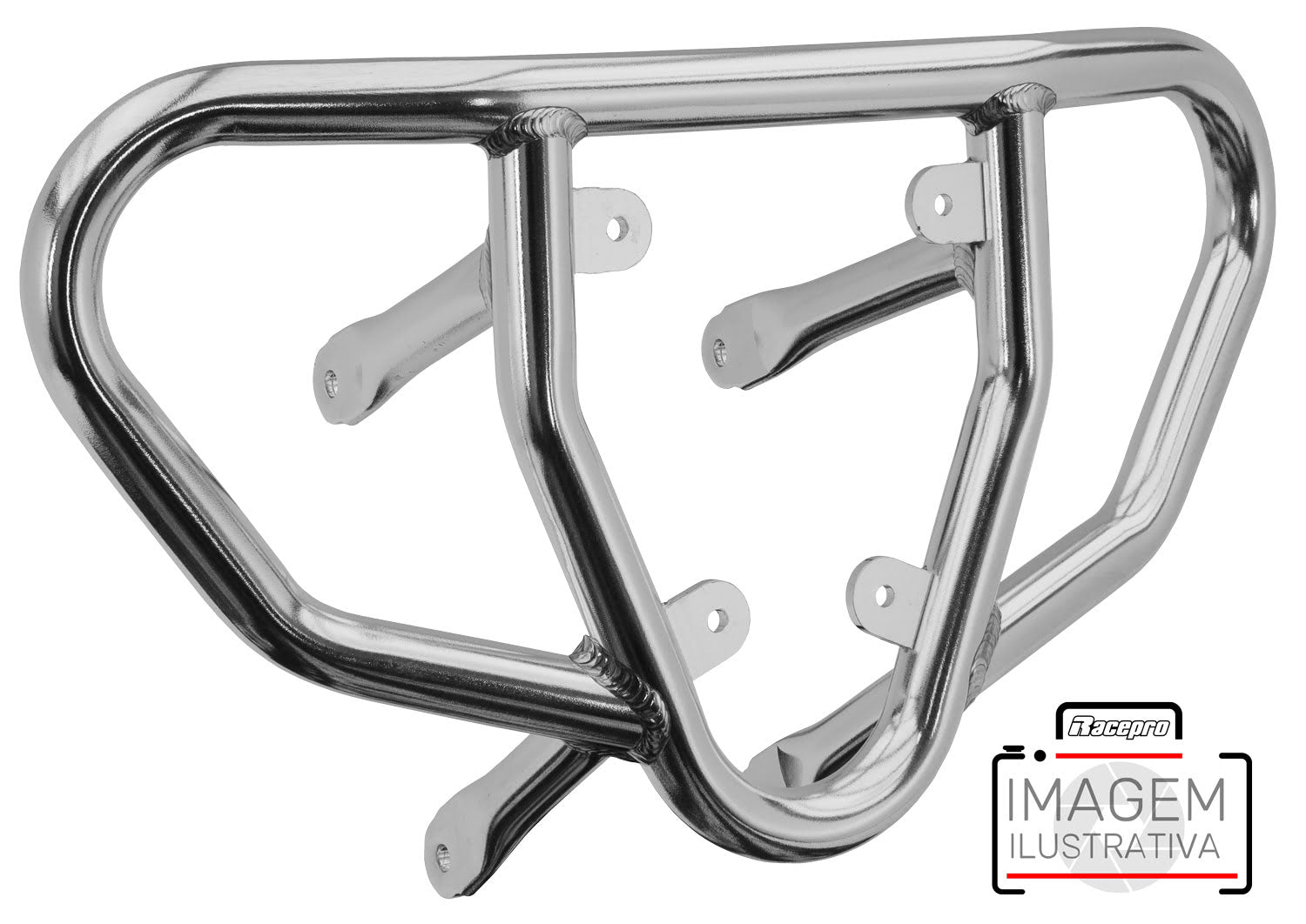 Crosspro - Tube for Front Bumper CR03 For Kawasaki KFX 450R-Polish Tubo