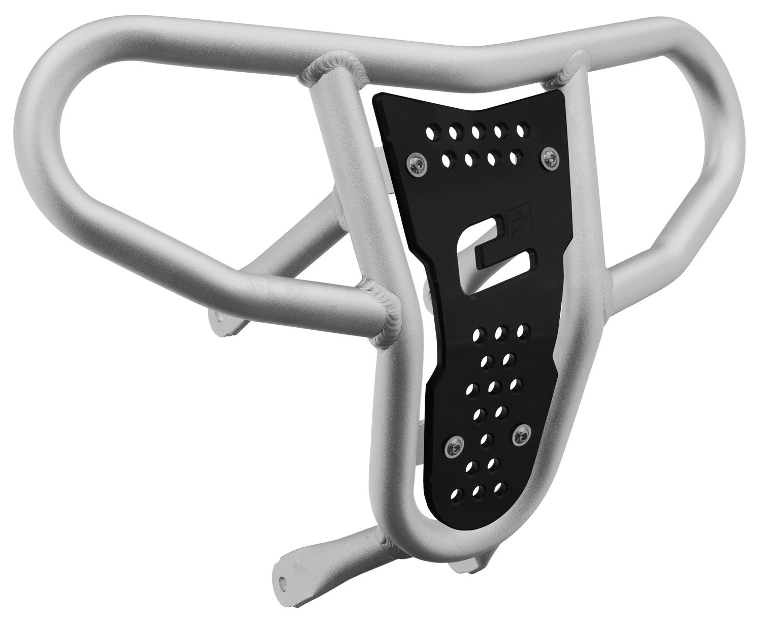 Crosspro - Front Bumper CR04 For Suzuki LT-R 450-Ice Polish Tube / Black Plate