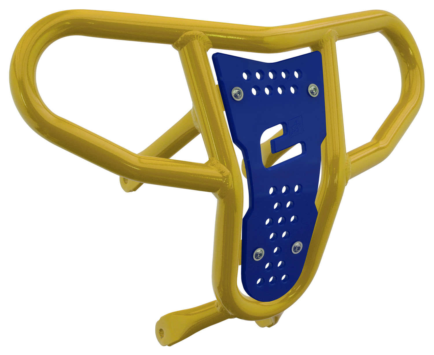 Crosspro - Front Bumper CR04 For Suzuki LT-R 450-Yellow Tube / Blue Plate