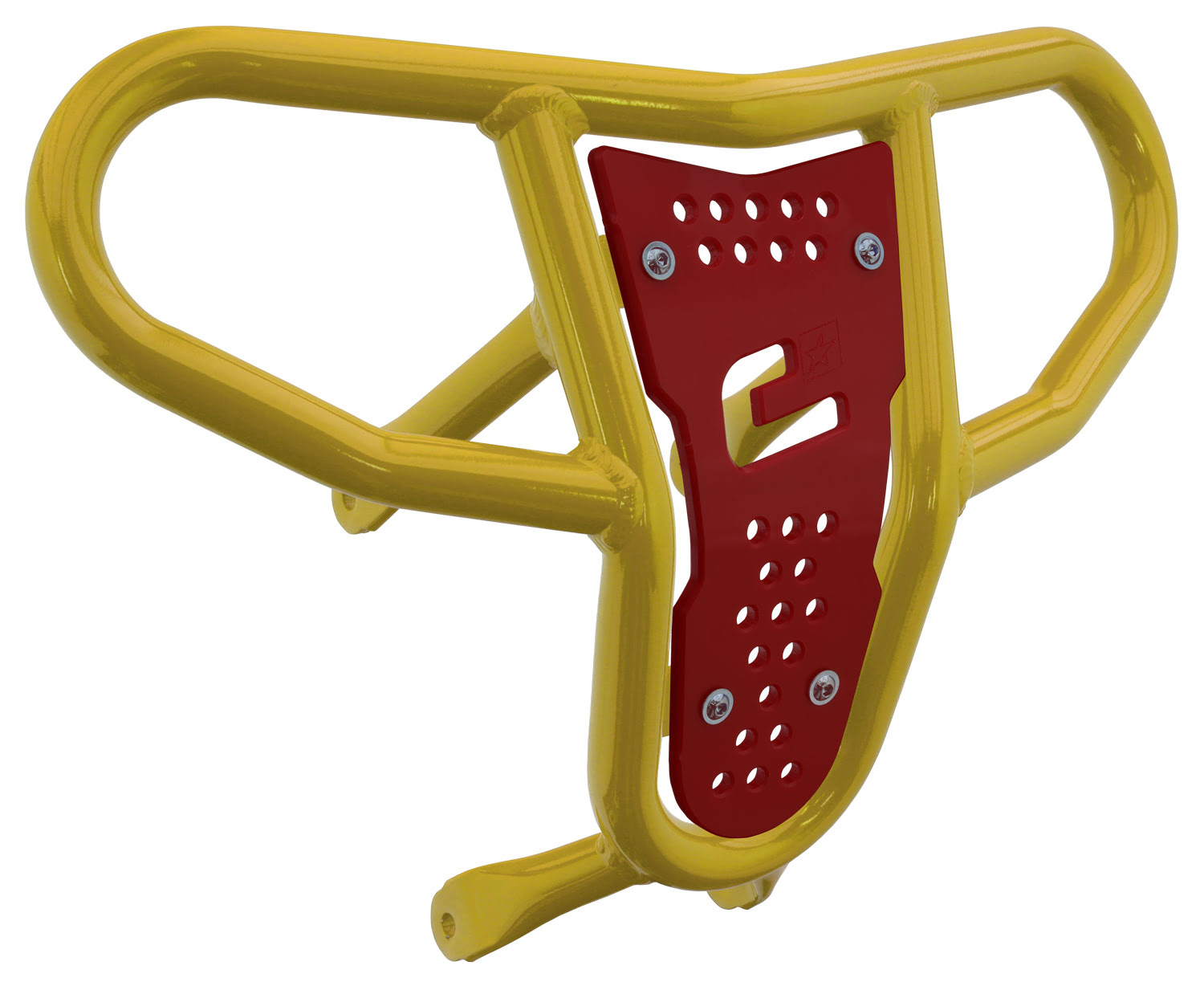 Crosspro - Front Bumper CR04 For Suzuki LT-R 450-Yellow Tube / Red Plate