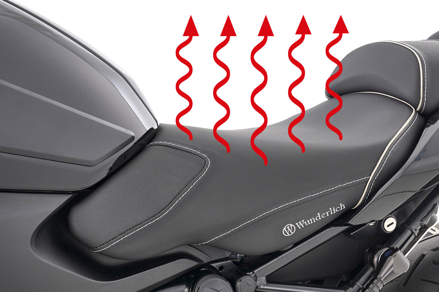 Wunderlich AKTIVKOMFORT rider seat - with seat heating Smart Plug & Play-30901-002